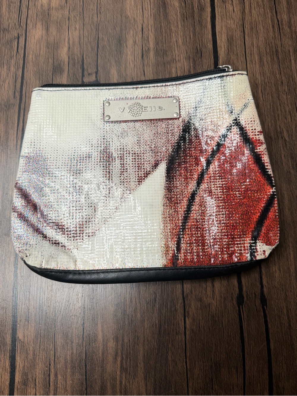 Vy & Elle Eco-Friendly Reclaimed Billboard Vinyl Makeup Bag Pouch Clutch